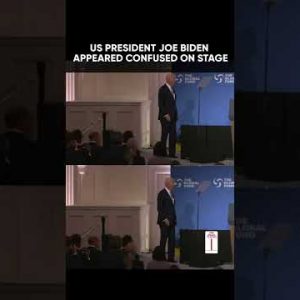 😕😕US President Joe Biden Gets 'Lost On Stage’ After Speech #shorts #viral
