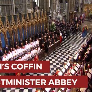 Queen Elizabeth II Funeral: Queen's Coffin Reaches Westminster Abbey As World Leaders Pay Tribute