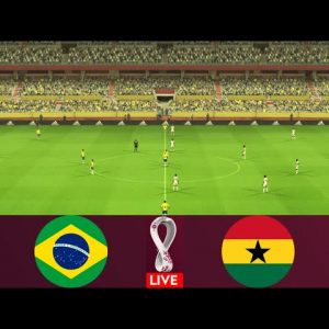 live match Ghana vs Brazil friendly match Football 2022