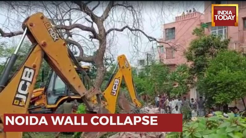 4 Dead, 9 Injured In Boundary Wall Collapse In Noida, More Feared Trapped | Noida News