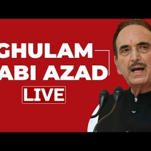 Ghulam Nabi Azad LIVE | Ghulam Nabi To Launch His Party | Ghulam Nabi Speech | Ghulam Nabi News