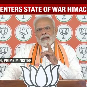 PM Modi Addresses Virtual Rally In Himachal Pradesh's Mandi Due To Bad Weather