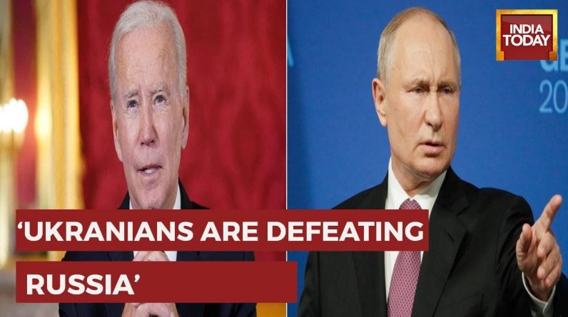 American President Joe Biden Says Ukrainians Are 'Defeating' Russia & Putin | Russia Vs Ukraine War