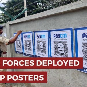 Police Forces Deployed To Stop 'PayCM' Posters From Going Up; Karnataka CM Orders Probe
