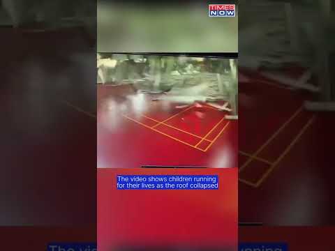 Gym Roof Collapses In Taiwan During 6.9 Magnitude Earthquake | #shorts