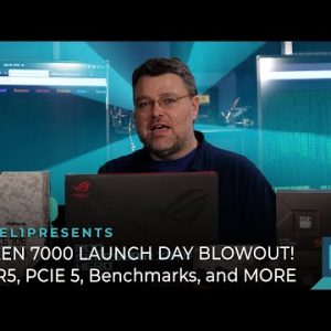 RYZEN 7000 LAUNCH DAY BLOWOUT! DDR5, PCIe 5, Benchmarks, and MORE!