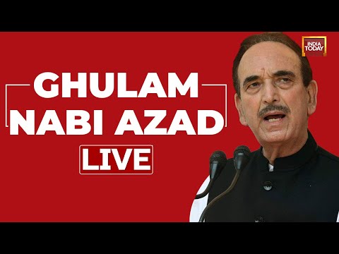 Ghulam Nabi Azad LIVE | Ghulam Nabi To Launch His Party | Ghulam Nabi Speech | Ghulam Nabi News